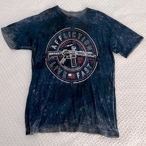 Affliction Freedom Defender Reversible T-Shirt Size XL